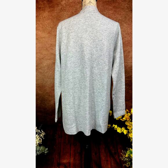 Love Ellie Two Pocket Open Cardigan - Gray - size L - Picture 10 of 13